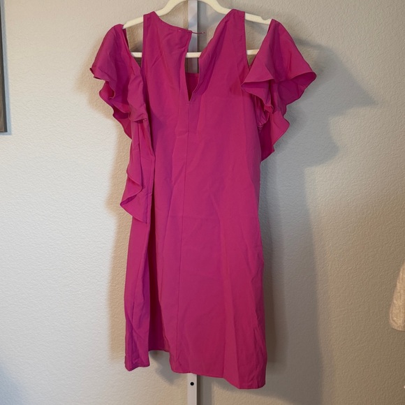 EVERLY‎ for Francesca's Pink Cold Shoulder Ruffle Dress Size S - Picture 6 of 6